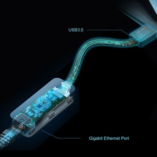 Convertidor Adaptador De Red Tp-Link UE306 USB 3.0 a Ethernet Gigabit