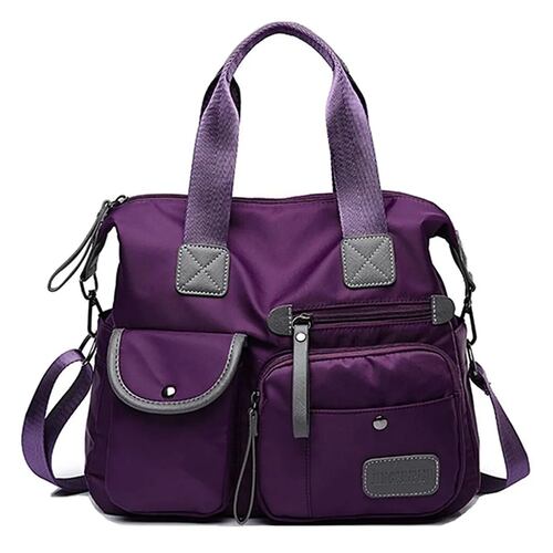 Bolsa Mujer Impermeable Viaje Nylon Tote Crossbody Bandolera Viajera.