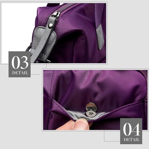 Bolsa Mujer Impermeable Viaje Nylon Tote Crossbody Bandolera Viajera.