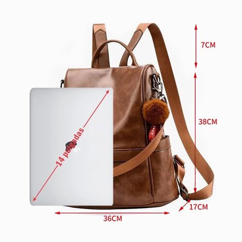 Mochila Mujer Moda Impermeable Antirrobo Bolsa Para Mujer .