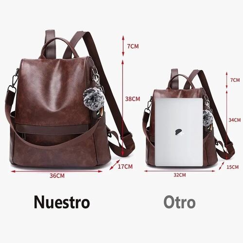 Mochila Mujer Moda Impermeable Antirrobo Bolsa Para Mujer .