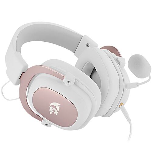 Diadema Redragon Zeus 2 Blanco H510W Microfono Gaming Headset USB 7.1 y 3.5mm