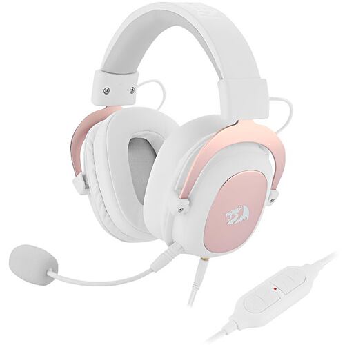 Diadema Redragon Zeus 2 Blanco H510W Microfono Gaming Headset USB 7.1 y 3.5mm