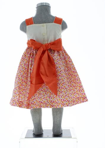 Vestido Niña Naranja Floreado 2 a 10 años 2720.