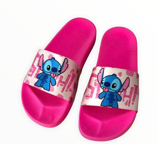SANDALIAS CASUALES TIPO SLIDE UNISEX DISEÑO PERSONAJES STITCH.