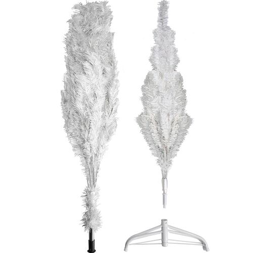 Arbol De Navidad Blanco 1.60 m Artificial Frondoso Aspecto Natural Pino Acabado Escarchado