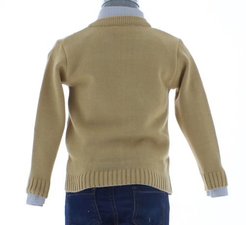 Sueter Niño Tejido Beige 2380 1 a 10 Años.