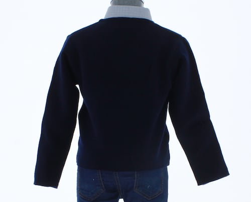 Sueter Niño Liso Azul Marino 2381 4 a 14 Años.