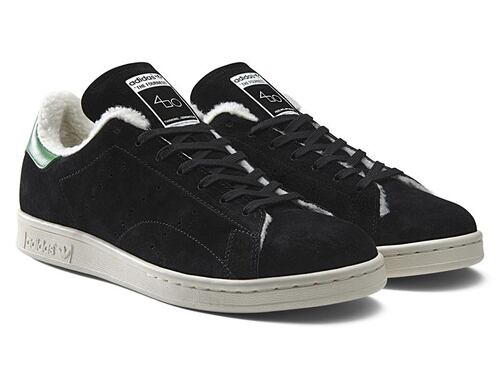 Tenis Adidas Originals Stan Smith fur fourness Negros