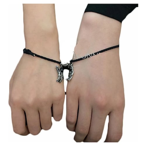 Collar Para Pareja Corazón Imán Pulseras amor Eterno Regalo Novios