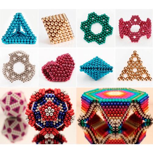 Cubo Magnético Magic Magnet Cube El Juguete, 216pcs 5mm