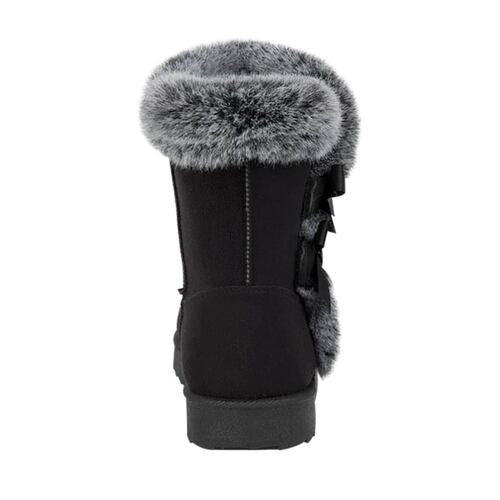 Botas tipo Ugg para mujer, marca PBPS color negro, mod. 993523