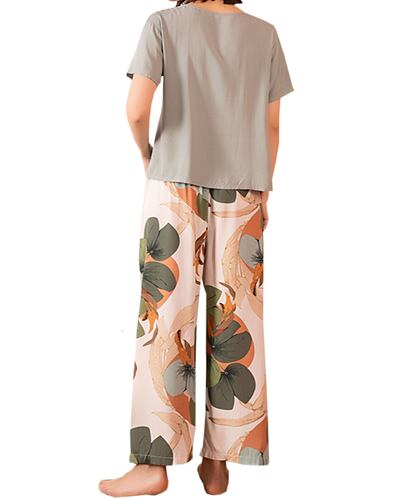 Pijama Elegante Dama Mujer  Ropa De Dormir Suave 2 Piezas