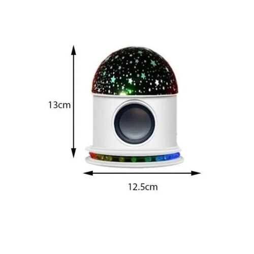 Foco Led Proyector Estrellas C/bocina Musica Bluetooth Niños 
