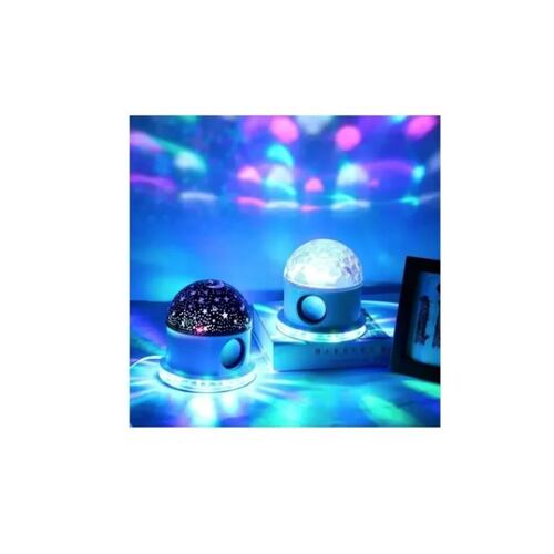 Foco Led Proyector Estrellas C/bocina Musica Bluetooth Niños 