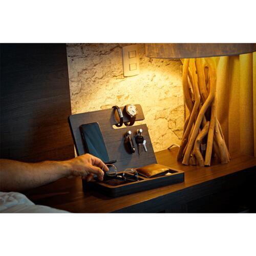 Organizador Buro Escritorio Celular Reloj Regalo para Hombre