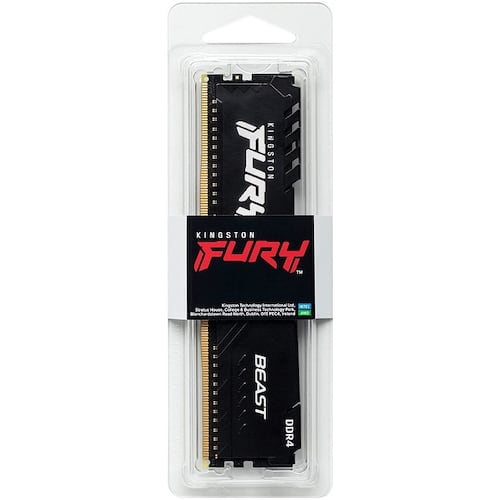 Memoria Ram DDR4 Kingston Fury Beast 3200MHz 32GB PC4-25600 Negra KF432C16BB/32.