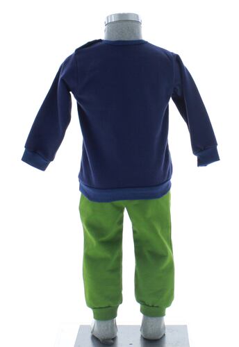 Conjunto Pants Bebé Azul Cocodrilo 2736 0 a 2 Años.