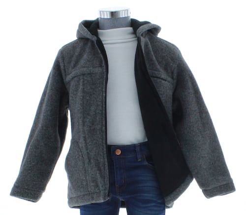 Chamarra Niño Gris Forrada 2424 1 a 14 Años.