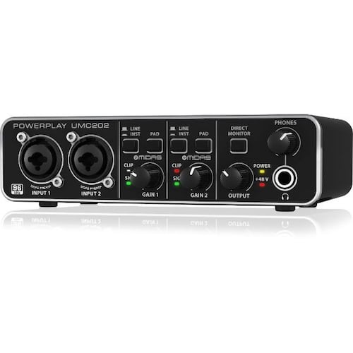 Interface De Audio Behringer U-phoria UMC202HD.