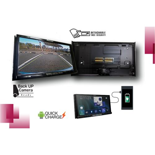 Autoestereo Pantalla De 7 Pulgadas Pioneer Bluetooth Wifi Mirroring Avh-z9250bt Dual Usb.