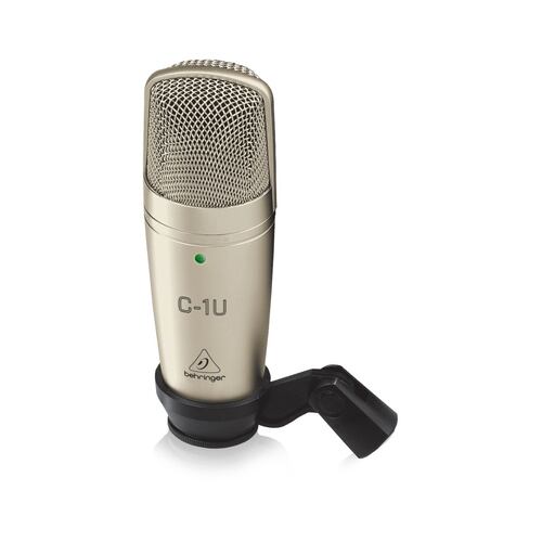 Micrófono Behringer C-1U Condensador Cardioide Dorado.