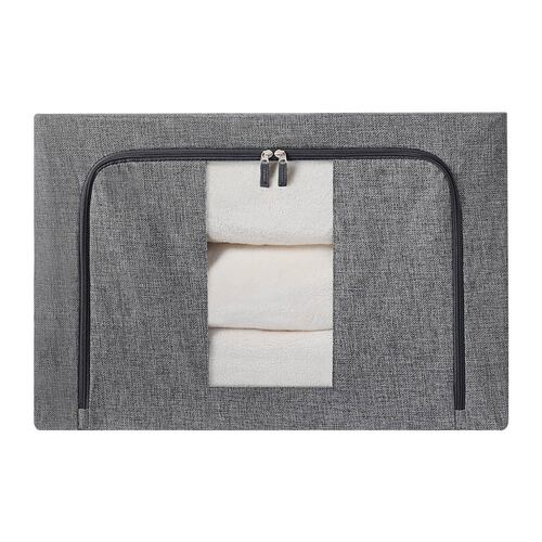 Caja Flexible de Almacenamiento Para Blancos , Set 2 piezas, Color Gris.