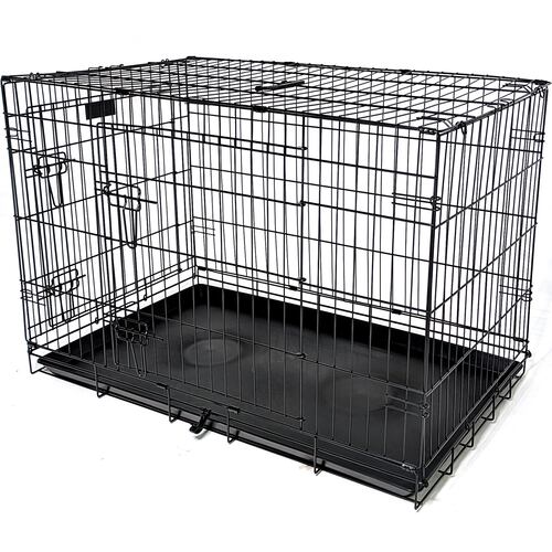 Transportadora Jaula Metalica Plegable 36 In Corral Perro Grande 92 cm 