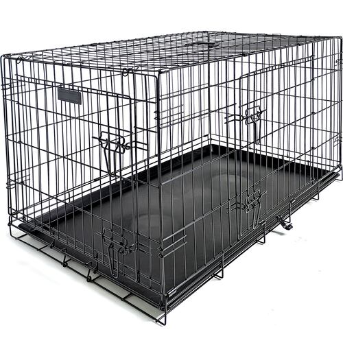 Transportadora Jaula Metalica Plegable 36 In Corral Perro Grande 92 cm 