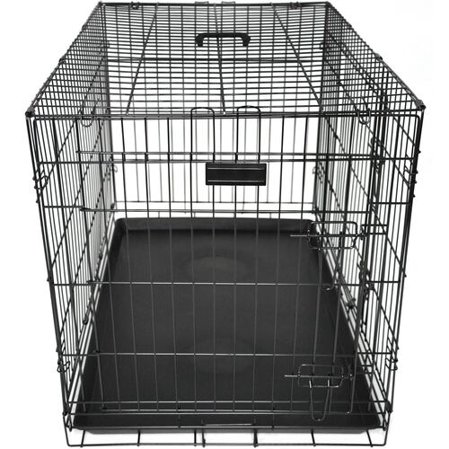 Transportadora Jaula Metalica Plegable 36 In Corral Perro Grande 92 cm 