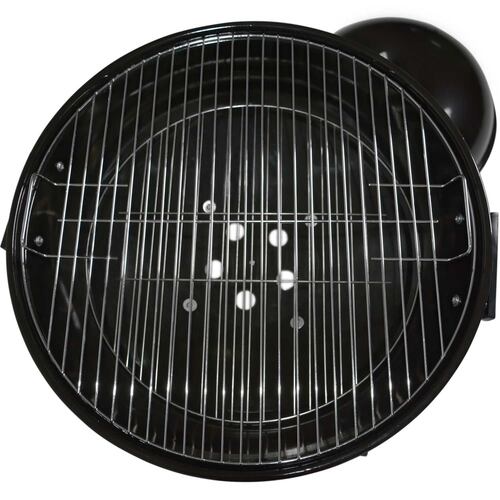 Asador de Carne Carbon Portatil 22 Pulgadas Acero Inoxidable 2 Parrillas Ruedas