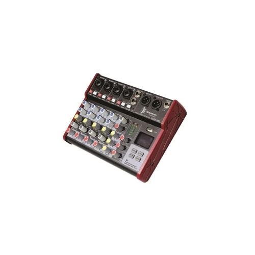 Mezcladora Kapton Kmx-m6 6 Canales Usb Bluetooth Graba Mp3 .