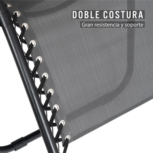 Camastro Plegable Silla Playa Jardin Gravedad 0 Reclinable