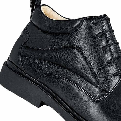 Bota corta para hombre color negro, para pie diabético, marca Calzado Pazstor, mod. 132403