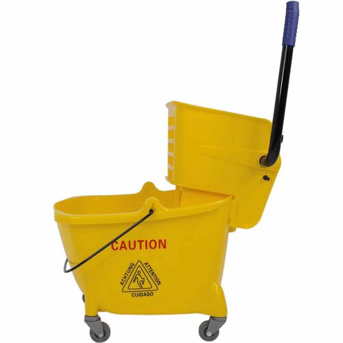 Cubeta Con Exprimidor 24.6 L Carrito Limpieza Industrial Oficina