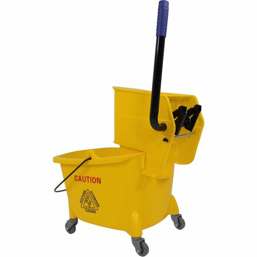 Cubeta Con Exprimidor 24.6 L Carrito Limpieza Industrial Oficina