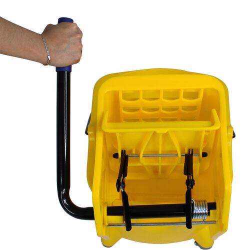 Cubeta Con Exprimidor 24.6 L Carrito Limpieza Industrial Oficina