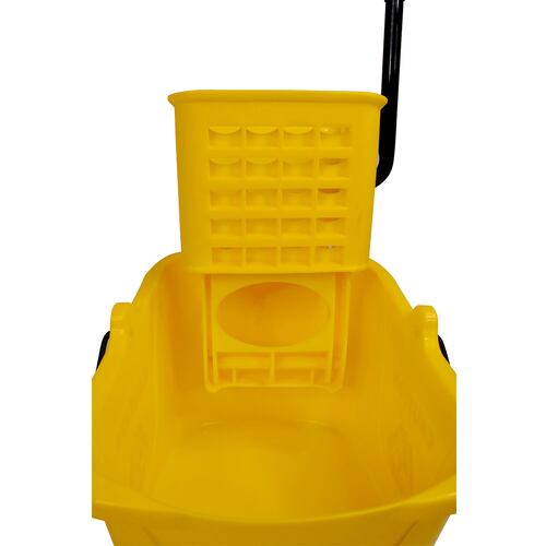 Cubeta Con Exprimidor 24.6 L Carrito Limpieza Industrial Oficina