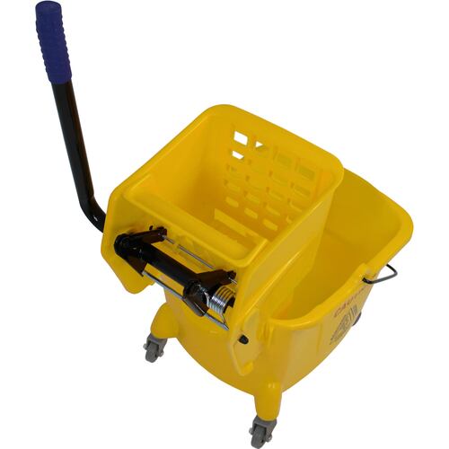 Cubeta Con Exprimidor 24.6 L Carrito Limpieza Industrial Oficina