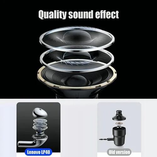 Lenovo Lp40 Audífonos Inalámbricos Bluetooth Estéreo Táctile