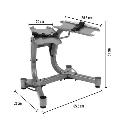 Rack para Pesas Soporte de Mancuernas Ajustables Altera para Gimnasio