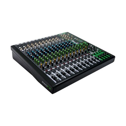Mezclador Mackie ProFX16v3 refuerzo de sonido profesional de 16 canales con FX integrado.