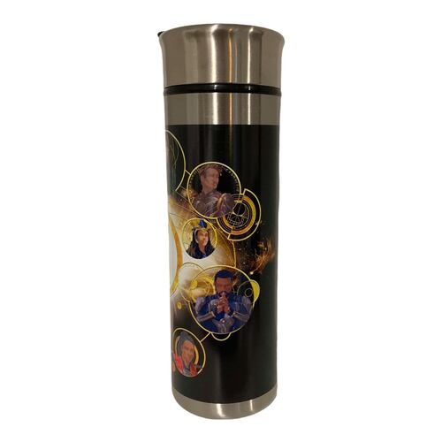 Termo Eternals  Metalico Marvel Doble Pared Acero Inoxidable