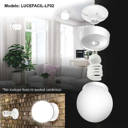 1 Lámpara Esfera Tipo Pantalla Cubrefoco Led&fluorescente.