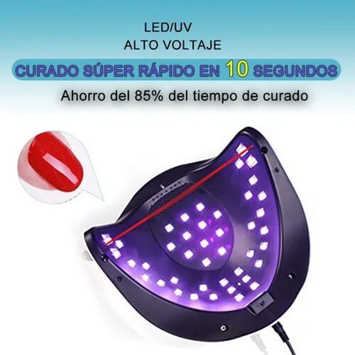 Lámpara De Uñas Led Uv 168 Watts Digital Con Sensor