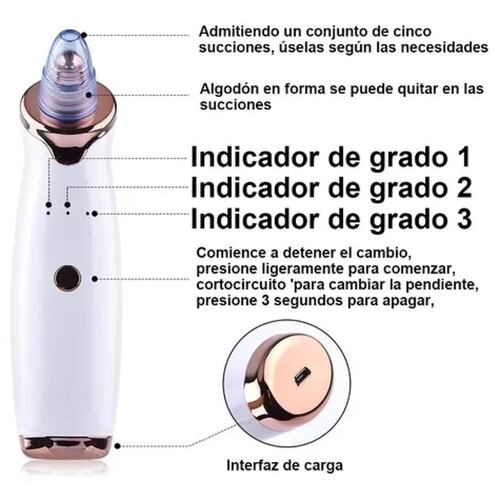 Máquina Succionadora De Puntos Negros/espinillas Y Acné, Usb