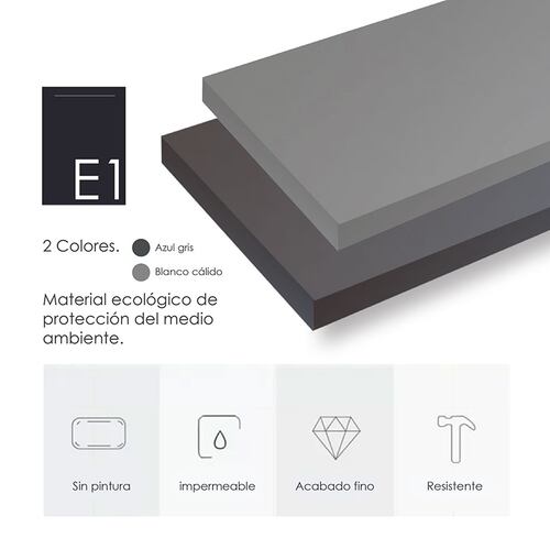 Credenza bufetera Minimalista con Estructura de Acero (Gris)