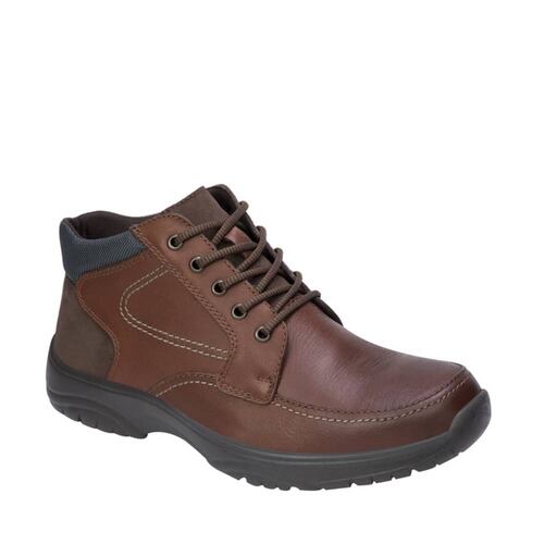 Par de zapatos marca Calzado Pazstor confort, para pie diabético, color café, mod. 1003145