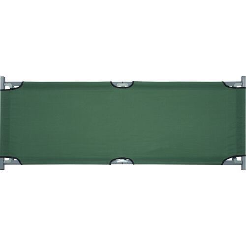 Catre Plegable  Camastro Verde Militar 188 x 70 x 42 Antiderrapante Incluye Funda
