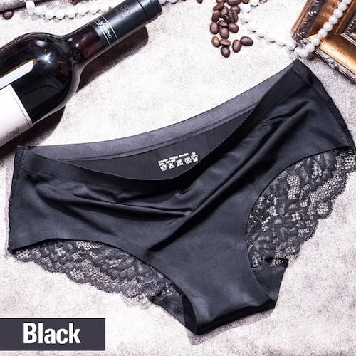 Pantaletas De Encaje Sin Costura Para Mujer, 6 Piezas.